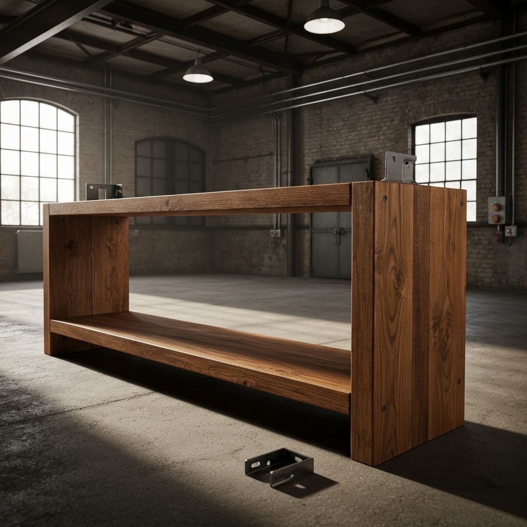 아카시아 헤비듀티 선반 120cm