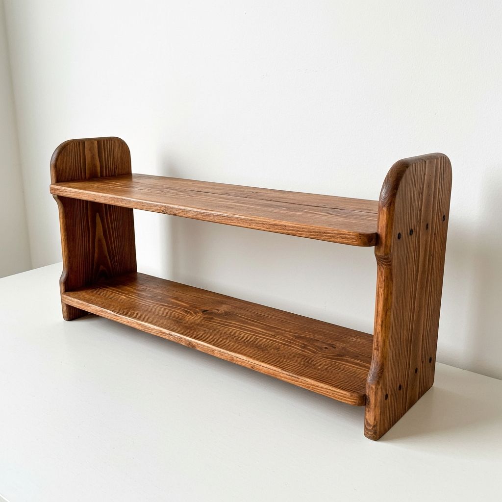 소나무 빈티지 선반